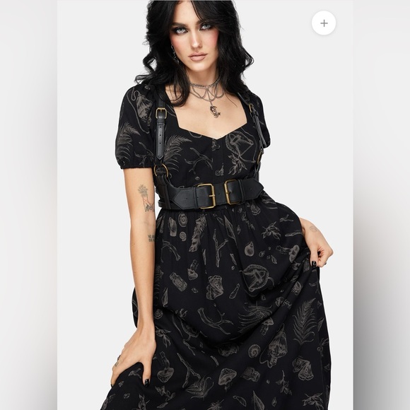 Disturbia Helena Highland Foraging Button Up Midi Dress Size US-8/UK12 NWT - Picture 4 of 7